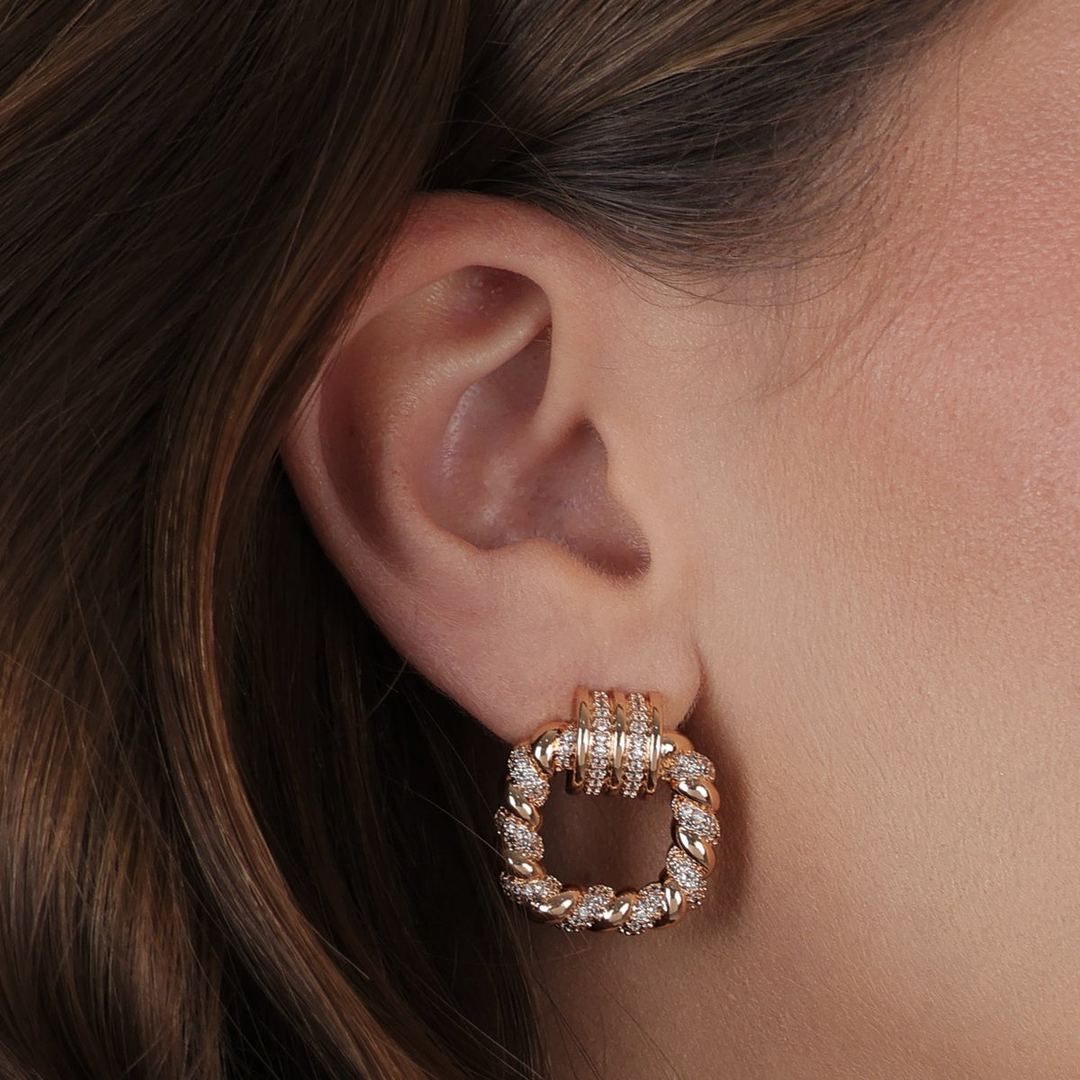 Brinco de Gala Trançado