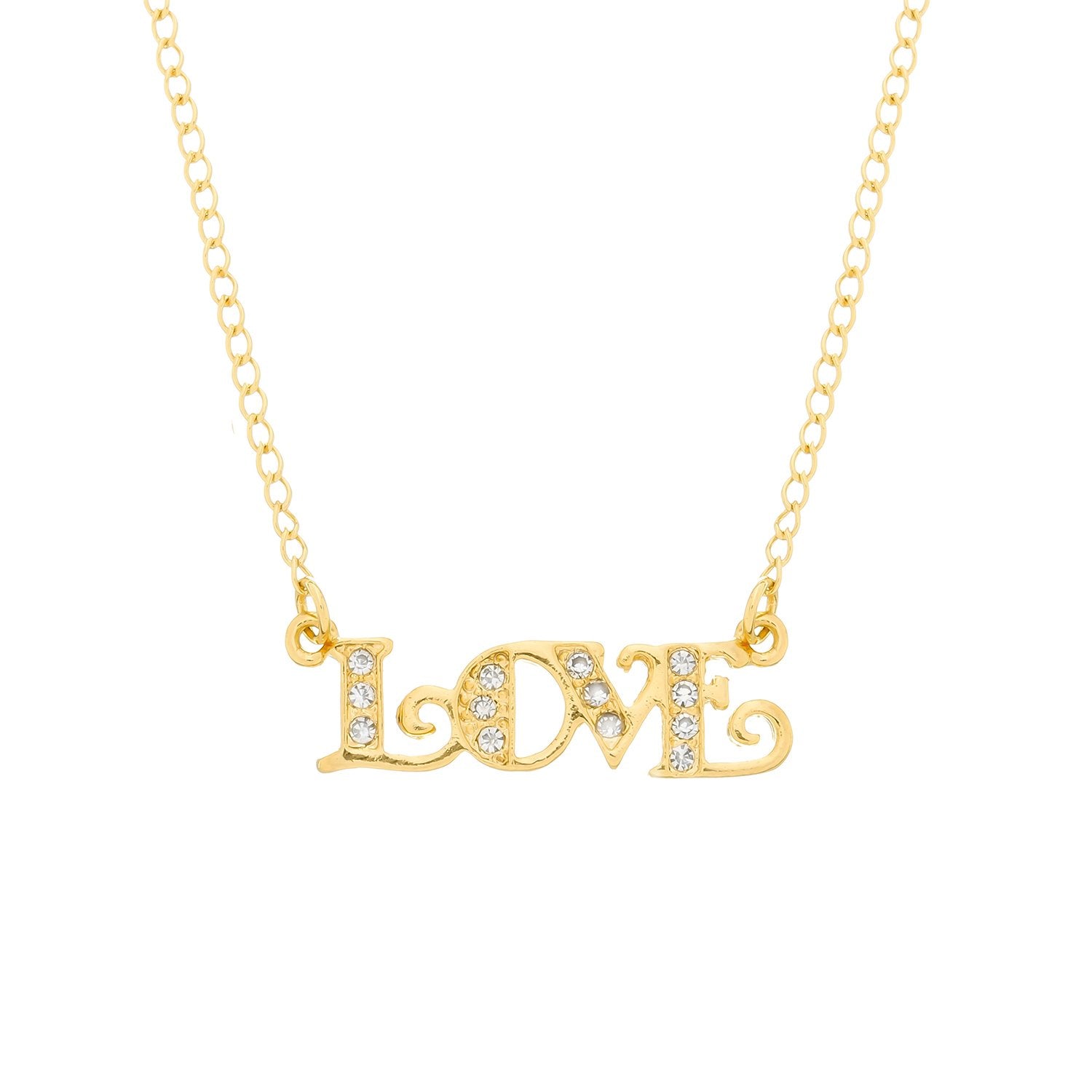 Colar Love de Zircônias