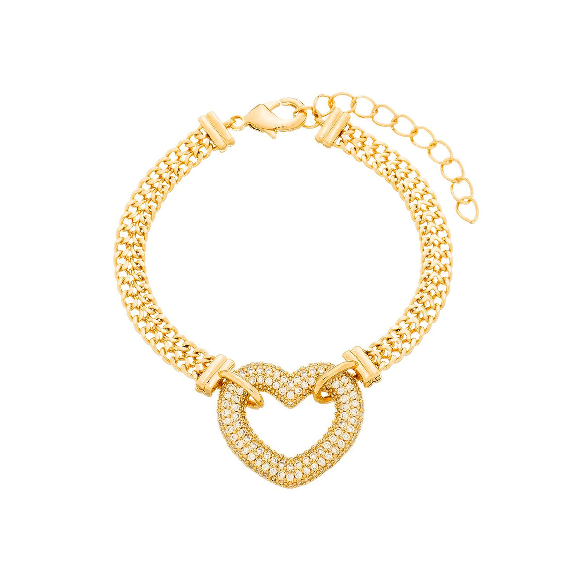 Pulseira Coração Vazado