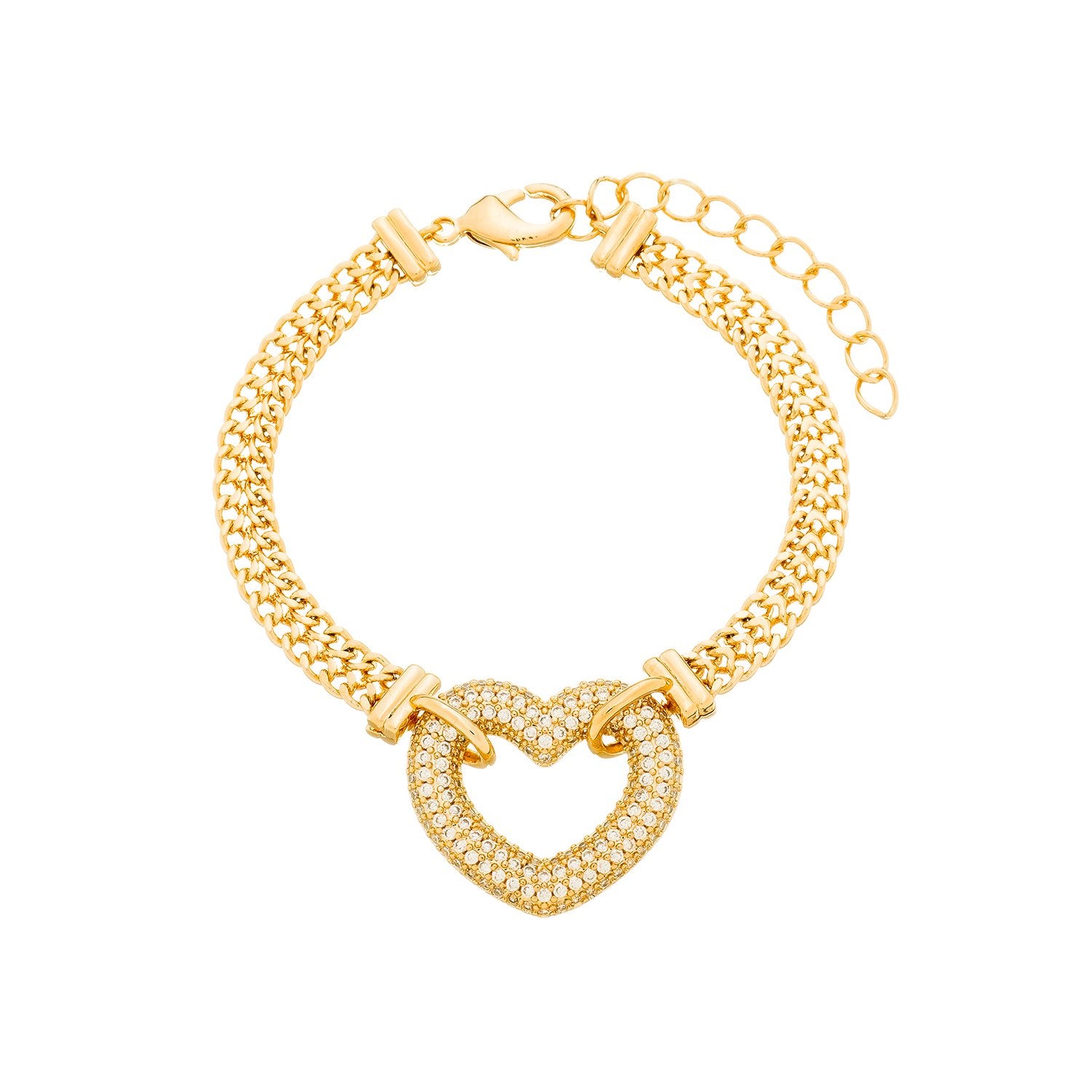 Pulseira Coração Vazado