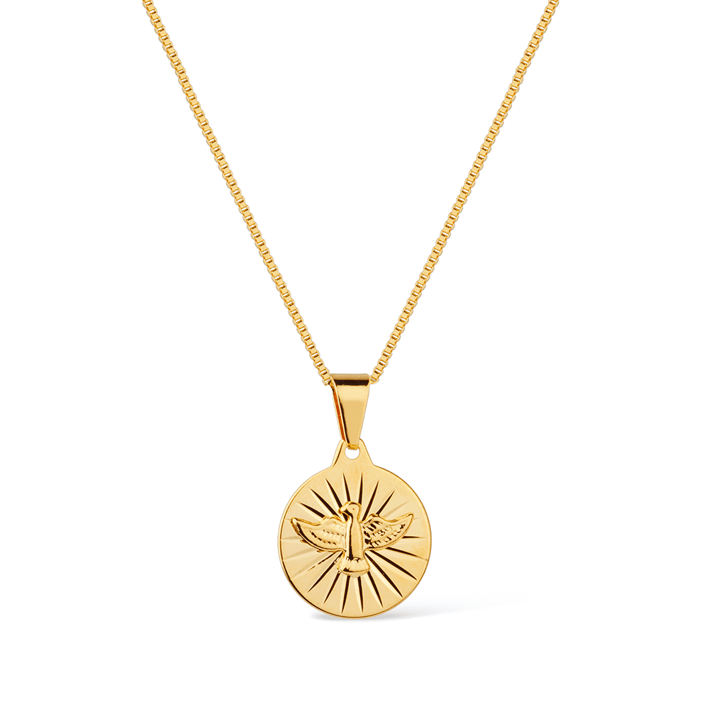 Colar Medalha Espirito Santo