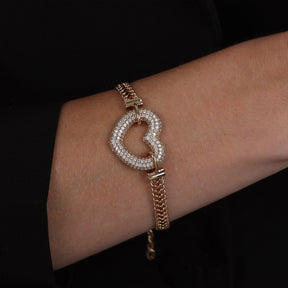 Pulseira Coração Vazado