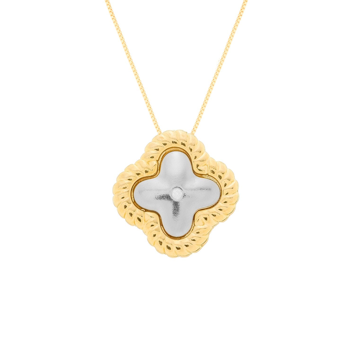 Colar Bloom Dourado e Prateado