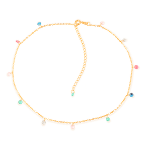 Chocker Prisma com Cristais Coloridos