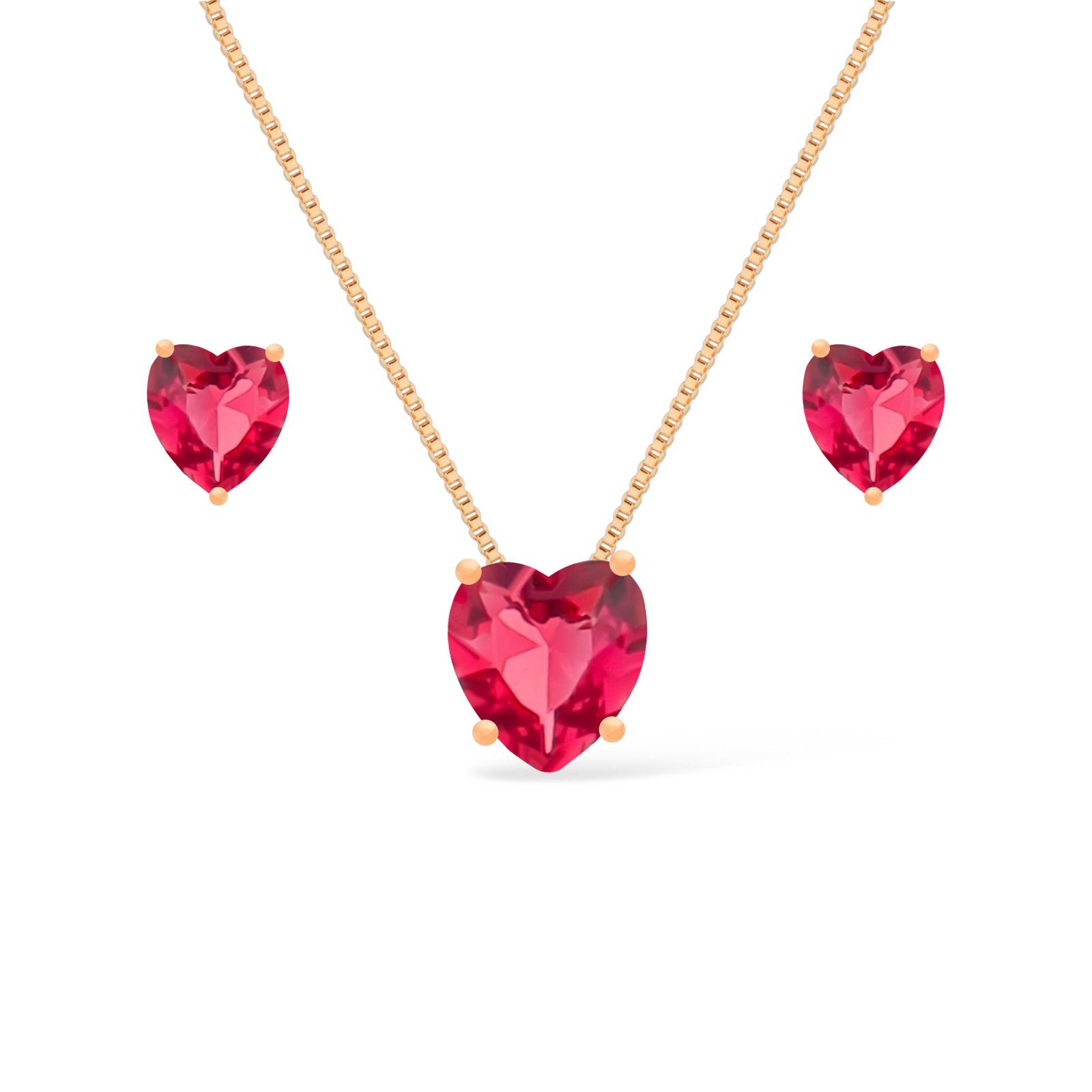 Conjunto Brinco + Colar Love Season