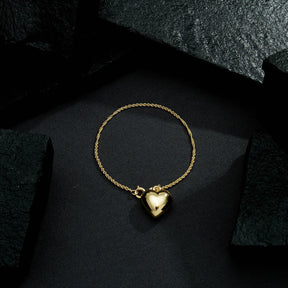 Pulseira Cordão Baiano com Coração