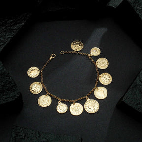 Pulseira Moedas Antigas